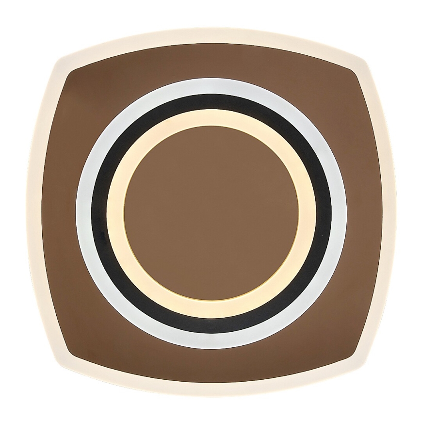 Rabalux - Lámpara de techo LED regulable LED/60W/230V 3000/4000/6000K cromo mate/negro + mando a distancia 48x48 cm