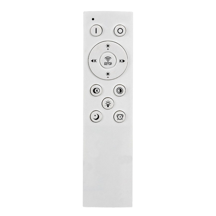 Rabalux - Lámpara de techo LED regulable LED/60W/230V 3000/4000/6000K cromo mate/negro + mando a distancia 48x48 cm