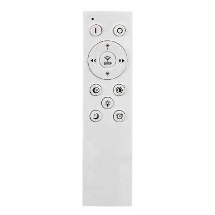 Rabalux - Plafón de techo LED regulable, 60W/230V, 3000/4000/6000K, cromo mate, con mando a distancia, 48x48 cm