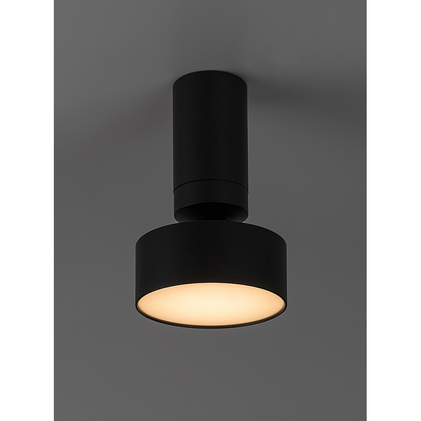 Rabalux - Plafón LED de techo 10 W/230 V 3000 K negro Ø 11 cm
