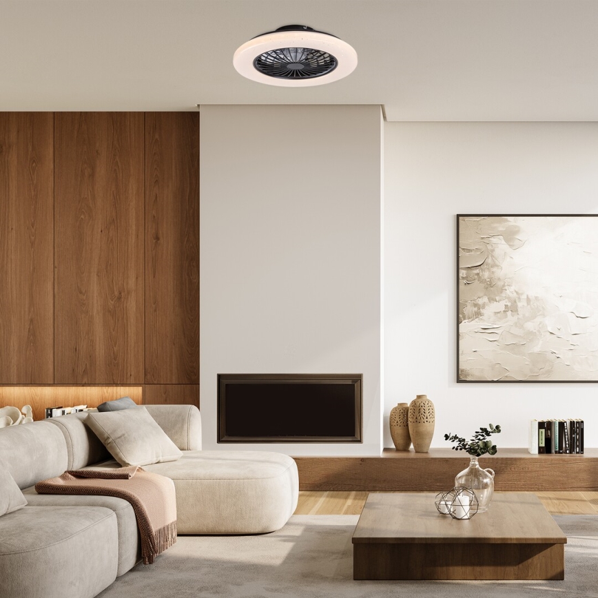 Rabalux - Lámpara de techo LED regulable con ventilador LED/48W/230V 3000-6500K + mando a distancia