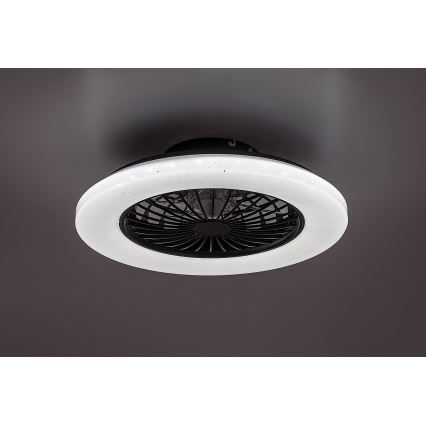 Rabalux - Lámpara de techo LED regulable con ventilador LED/48W/230V 3000-6500K + mando a distancia