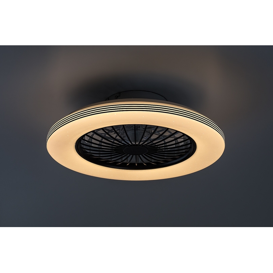 Rabalux - Lámpara de techo LED regulable con ventilador LED/48W/230V 3000-6500K + mando a distancia