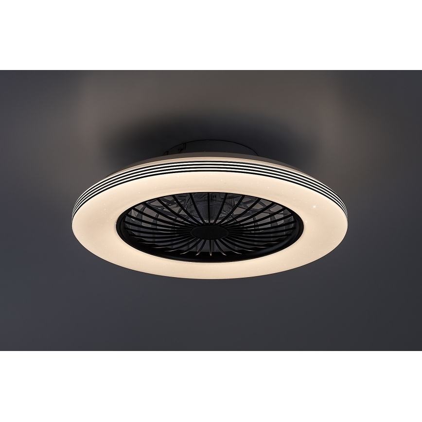 Rabalux - Lámpara de techo LED regulable con ventilador LED/48W/230V 3000-6500K + mando a distancia
