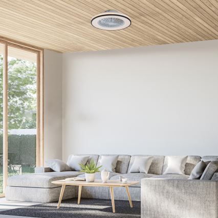 Rabalux - Lámpara de techo LED regulable con ventilador LED/48W/230V 3000-6500K + mando a distancia