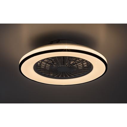 Rabalux - Lámpara de techo LED regulable con ventilador LED/48W/230V 3000-6500K + mando a distancia