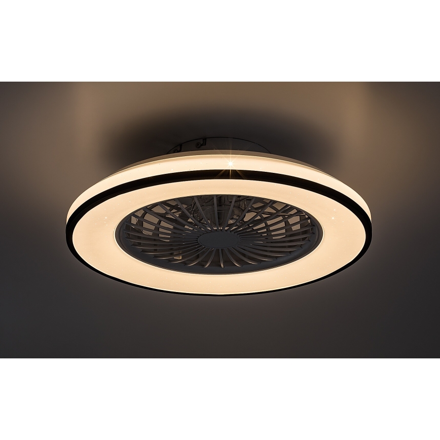 Rabalux - Lámpara de techo LED regulable con ventilador LED/48W/230V 3000-6500K + mando a distancia