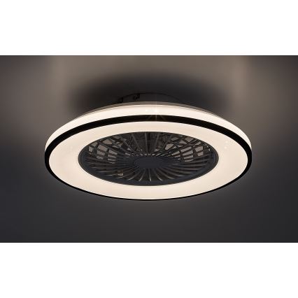 Rabalux - Lámpara de techo LED regulable con ventilador LED/48W/230V 3000-6500K + mando a distancia