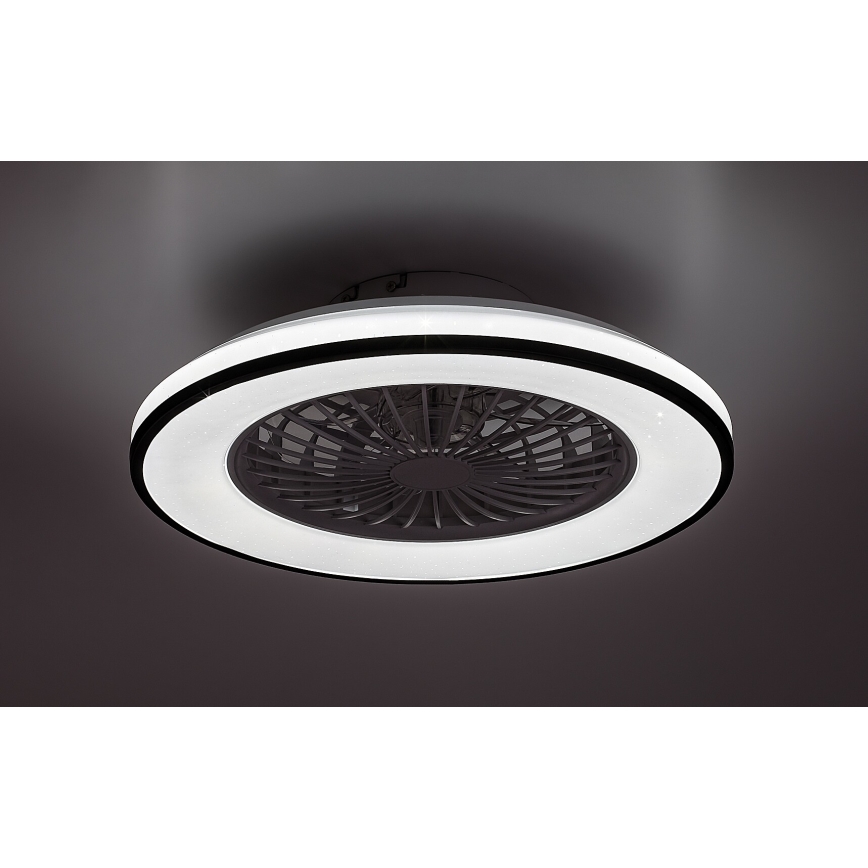 Rabalux - Lámpara de techo LED regulable con ventilador LED/48W/230V 3000-6500K + mando a distancia