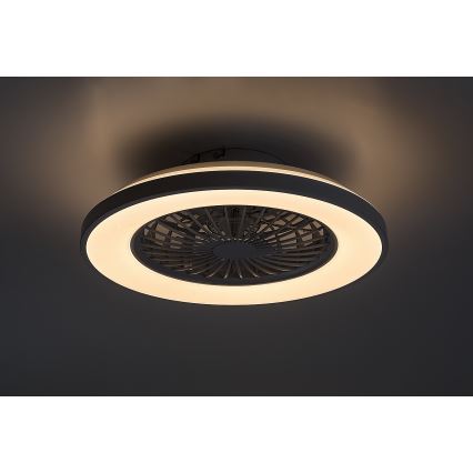 Rabalux - LED Plafón regulable con ventilador LED/48W/230V 3000-6500K + control remoto