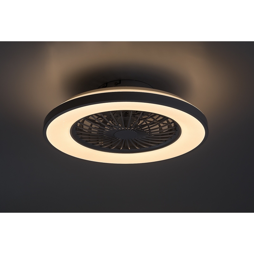 Rabalux - LED Plafón regulable con ventilador LED/48W/230V 3000-6500K + control remoto