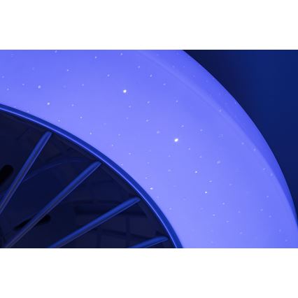 Rabalux - Lámpara de techo LED RGB regulable con ventilador LED/48W/230V 3000-6500K + mando a distancia
