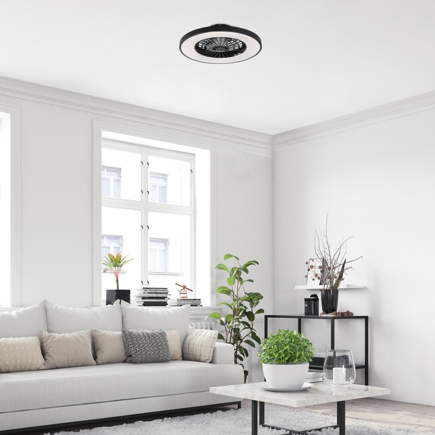 Rabalux - Lámpara de techo LED regulable con ventilador LED/72W/230V 3000-6500K + mando a distancia