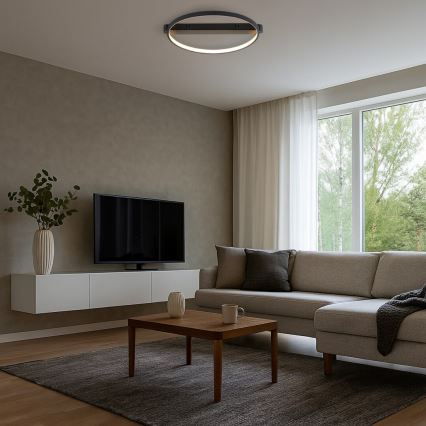 Rabalux - Lámpara de techo LED/45W/230V 3000K 50x55 cm negro