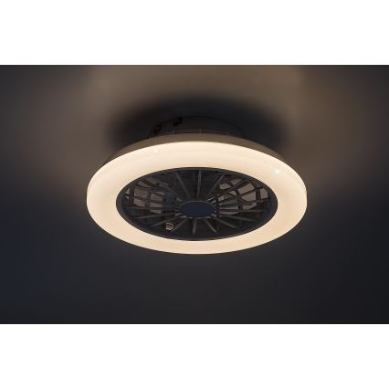 Rabalux - Lámpara de techo regulable con ventilador LED/24W/230V 3000-6500K + mando a distancia