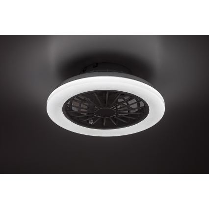 Rabalux - Lámpara de techo regulable con ventilador LED/24W/230V 3000-6500K + mando a distancia