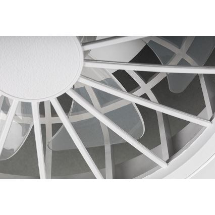 Rabalux - Lámpara de techo regulable con ventilador LED/24W/230V 3000-6500K + mando a distancia