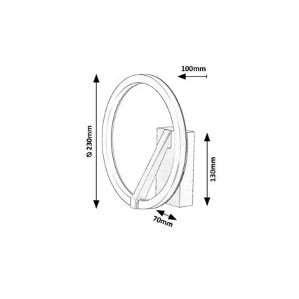 Rabalux - Aplique de pared LED/8W/230V 3000K