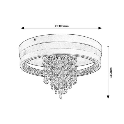 Rabalux - Plafón LED/20W/230V 3000/3500/4000K Ø 30 cm