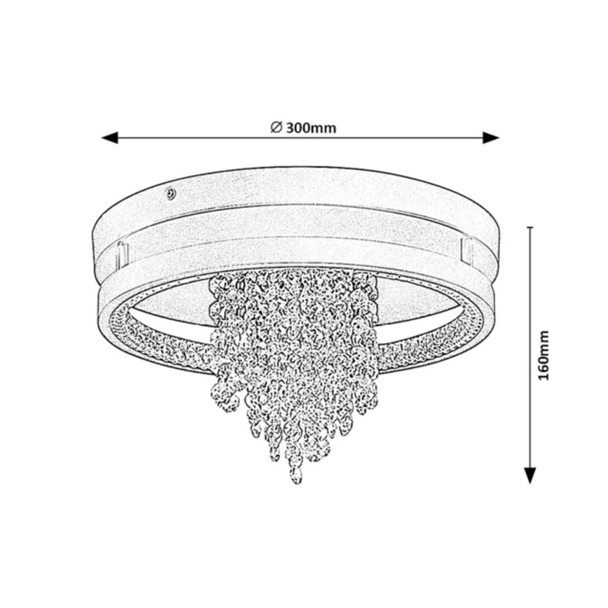 Rabalux - Plafón LED/20W/230V 3000/3500/4000K Ø 30 cm