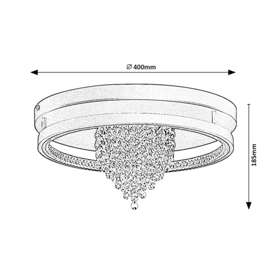 Rabalux - Plafón LED de techo 30W/230V 3000/3500/4000K Ø 40 cm