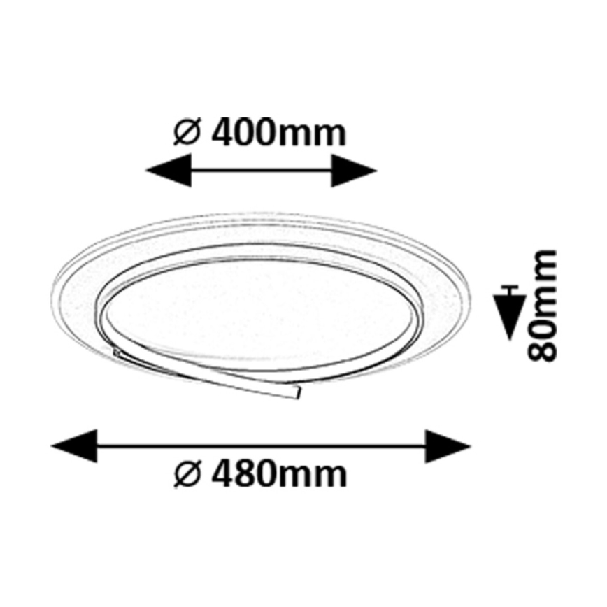 Rabalux - Luminaria de techo LED/40W/230V 4000K Ø 48 cm