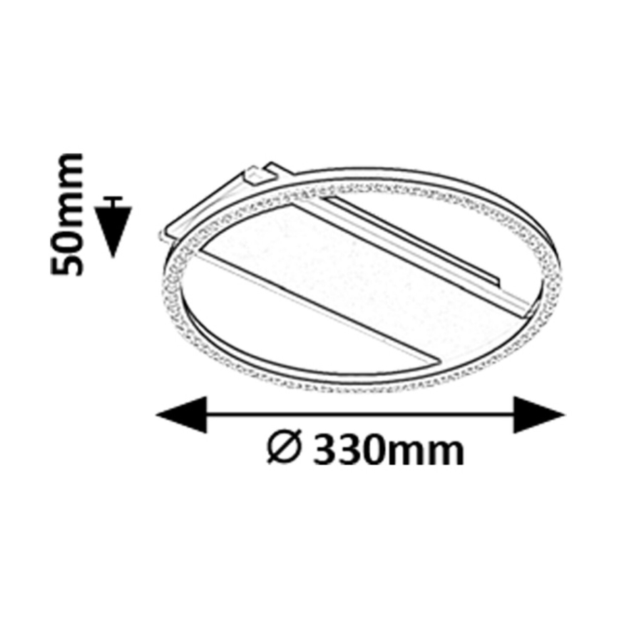 Rabalux - Lámpara de techo LED LED/24W/230V 3000K, diámetro 33 cm