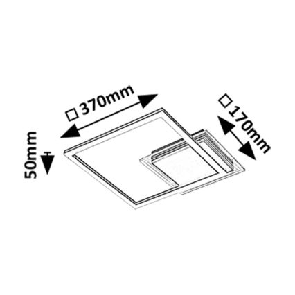 Rabalux - Lámpara de techo LED LED/24W/230V 3000K 37x37 cm