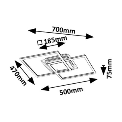 Rabalux - Plafón LED 28 W, 230 V, 3000 K, Ø 70 cm