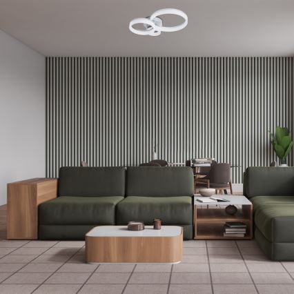 Rabalux - Plafón LED/24W/230V 3000/4000/6500K 38x51 cm cromo mate