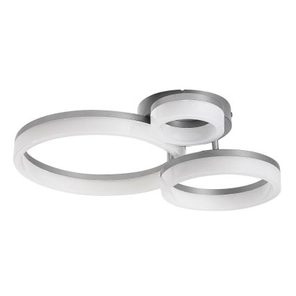 Rabalux - Plafón LED/24W/230V 3000/4000/6500K 38x51 cm cromo mate