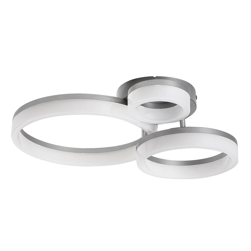 Rabalux - Plafón LED/24W/230V 3000/4000/6500K 38x51 cm cromo mate