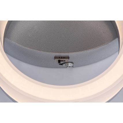 Rabalux - Plafón LED/24W/230V 3000/4000/6500K 38x51 cm cromo mate