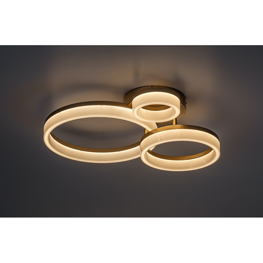 Rabalux - Plafón LED LED/24W/230V 3000/4000/6500K dorado 38x51 cm
