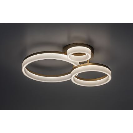 Rabalux - Plafón LED LED/24W/230V 3000/4000/6500K dorado 38x51 cm