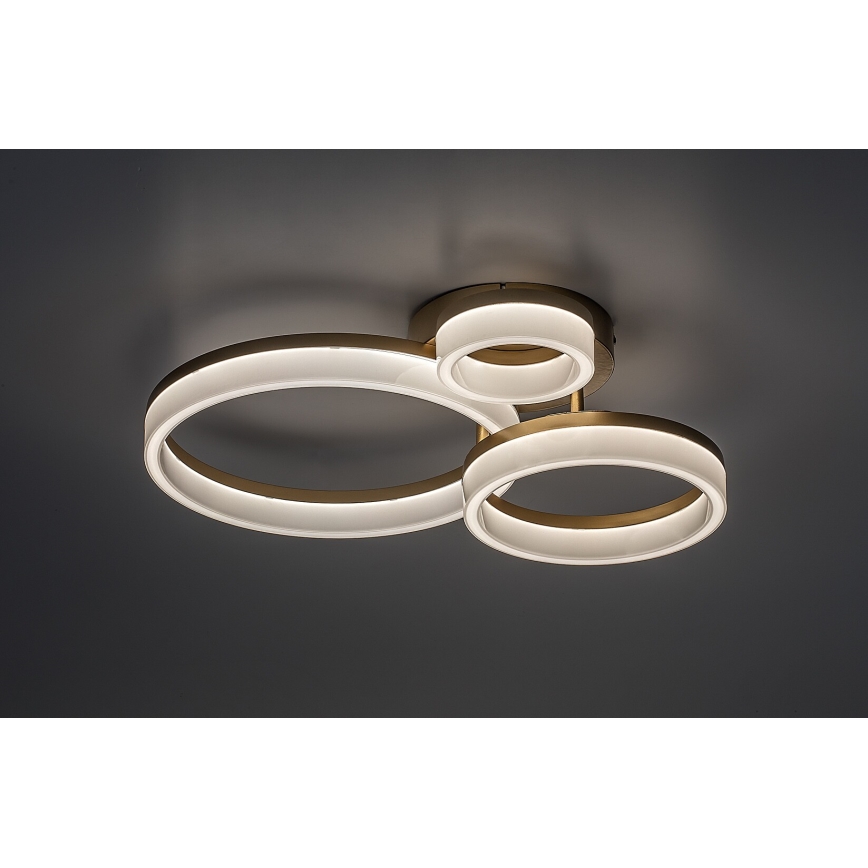 Rabalux - Plafón LED LED/24W/230V 3000/4000/6500K dorado 38x51 cm