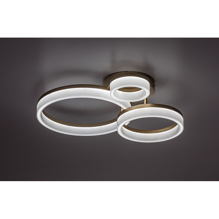 Rabalux - Plafón LED LED/24W/230V 3000/4000/6500K dorado 38x51 cm