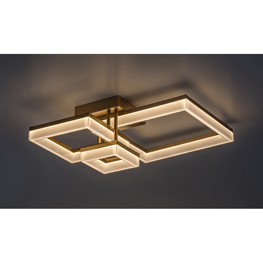 Rabalux - Plafón LED LED/22W/230V 3000/4000/6500K dorado 47x47 cm