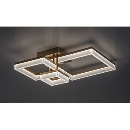 Rabalux - Plafón LED LED/22W/230V 3000/4000/6500K dorado 47x47 cm