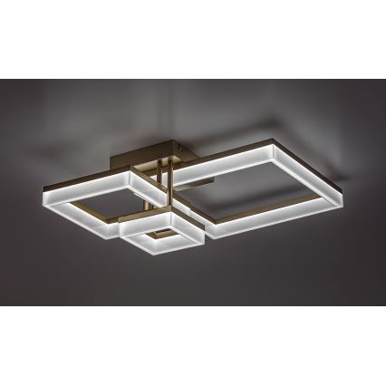 Rabalux - Plafón LED LED/22W/230V 3000/4000/6500K dorado 47x47 cm
