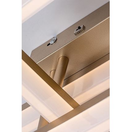 Rabalux - Plafón LED LED/22W/230V 3000/4000/6500K dorado 47x47 cm