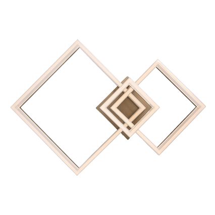 Rabalux - Plafón LED LED/22W/230V 3000/4000/6500K dorado 47x47 cm
