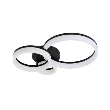 Rabalux - Plafón LED LED/24W/230V 3000/4000/6500K negro 38x51 cm