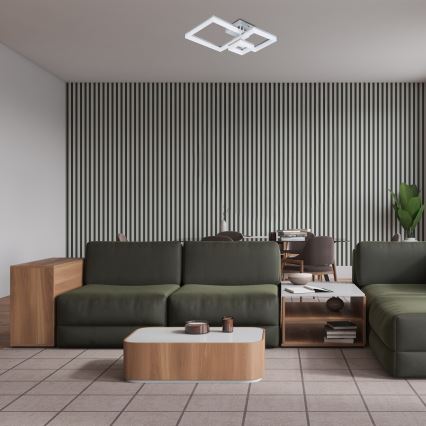 Rabalux - Plafón LED LED/22W/230V 3000/4000/6500K cromo mate 47x47 cm