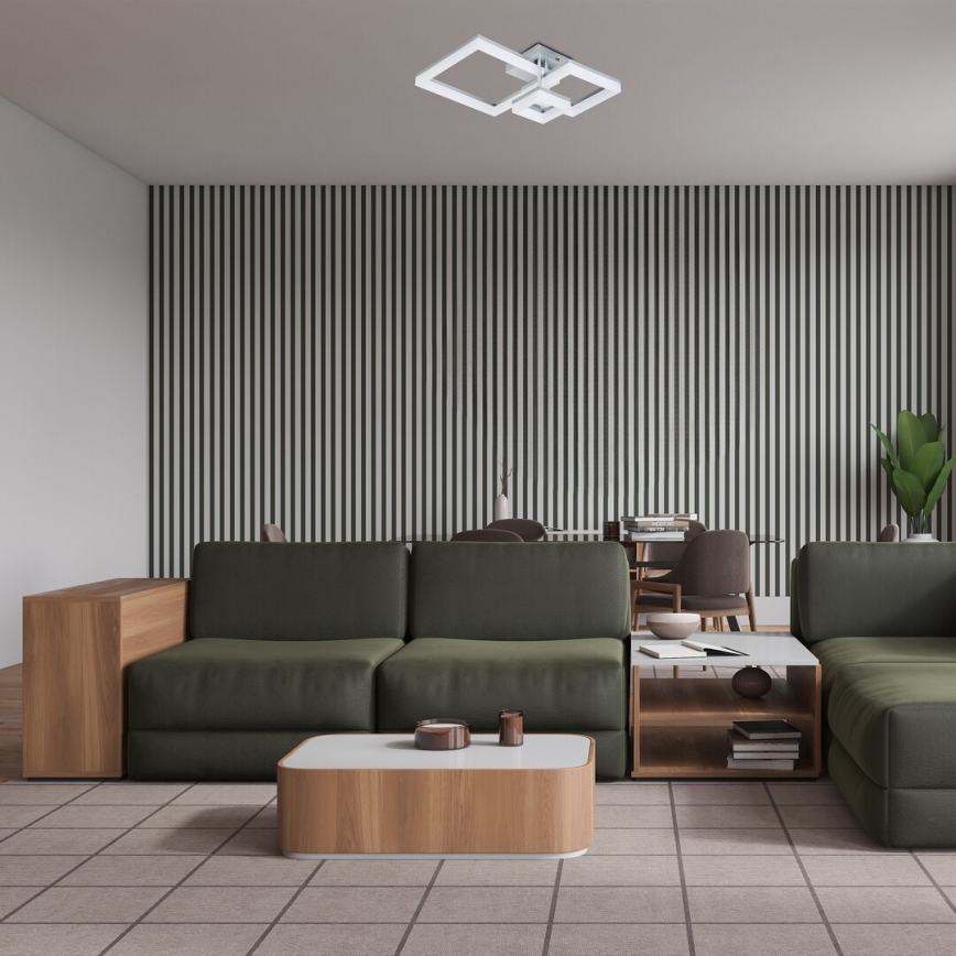 Rabalux - Plafón LED LED/22W/230V 3000/4000/6500K cromo mate 47x47 cm