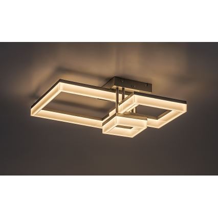 Rabalux - Plafón LED LED/22W/230V 3000/4000/6500K cromo mate 47x47 cm