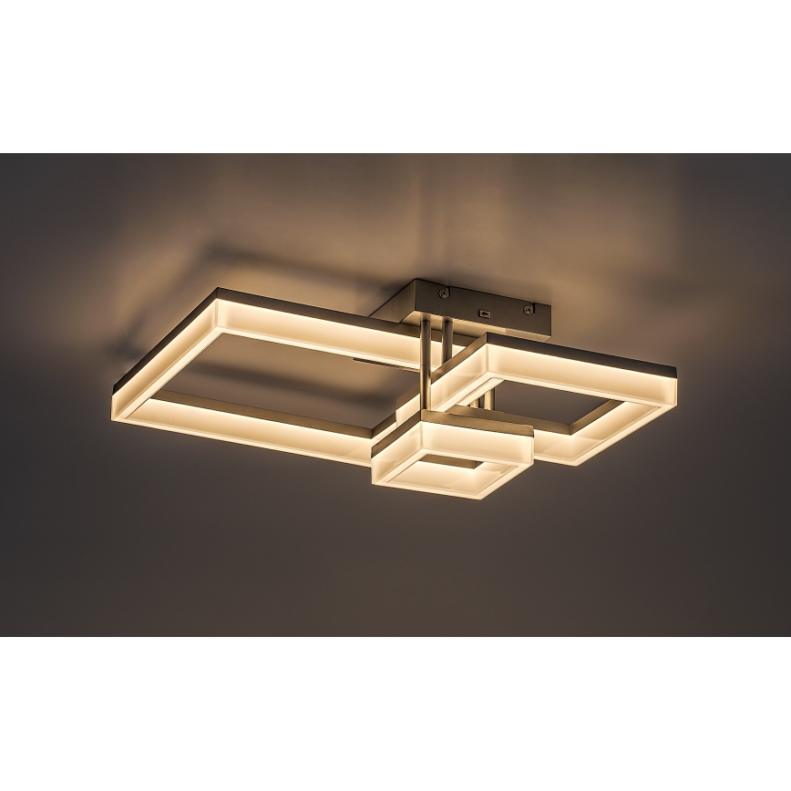 Rabalux - Plafón LED LED/22W/230V 3000/4000/6500K cromo mate 47x47 cm