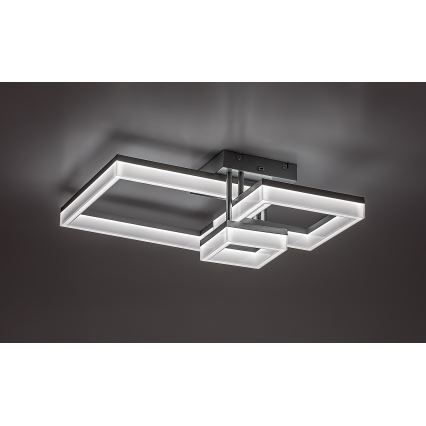 Rabalux - Plafón LED LED/22W/230V 3000/4000/6500K cromo mate 47x47 cm
