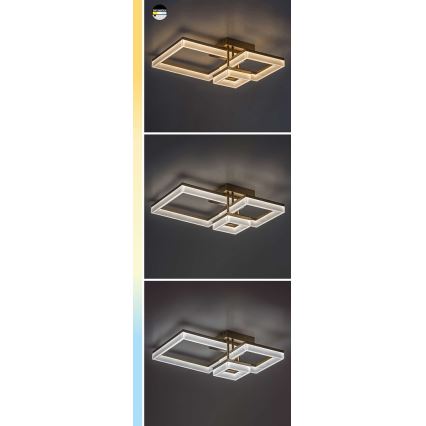 Rabalux - Plafón LED LED/22W/230V 3000/4000/6500K cromo mate 47x47 cm