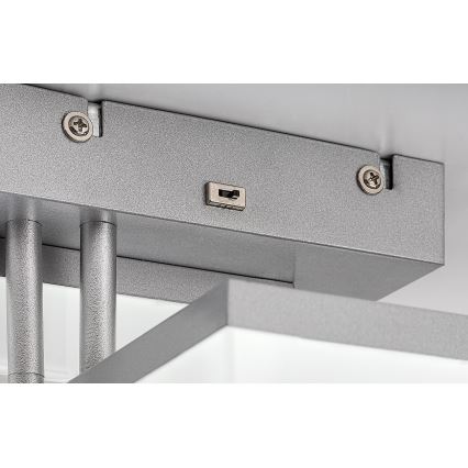 Rabalux - Plafón LED LED/22W/230V 3000/4000/6500K cromo mate 47x47 cm